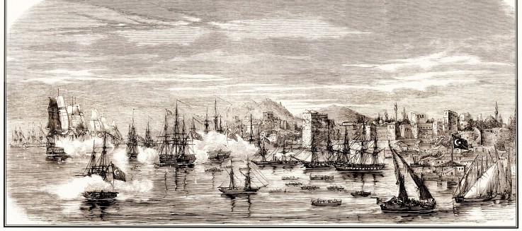 The Battle of Sinop on 30 November 1853 od Unbekannter Künstler