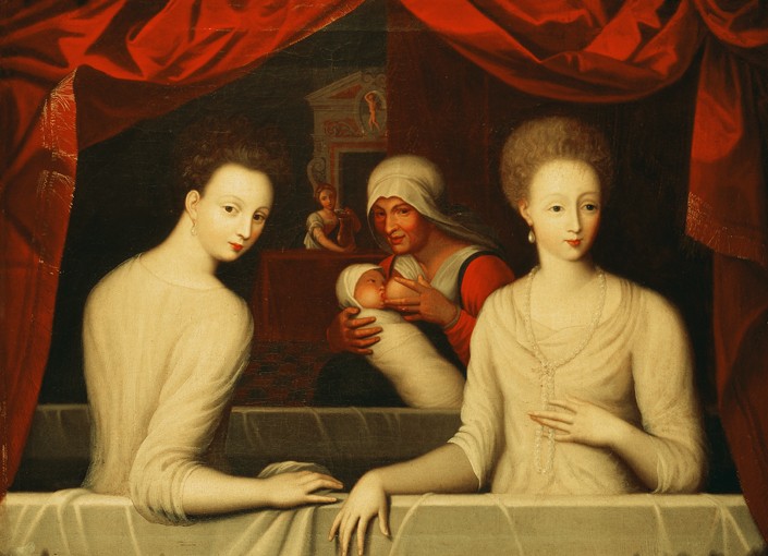 Gabrielle d'Estrées and one of her sisters, duchesse de Villars od Unbekannter Künstler