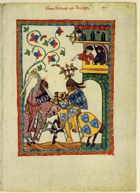 Count Friedrich II von Leiningen (From the Codex Manesse)