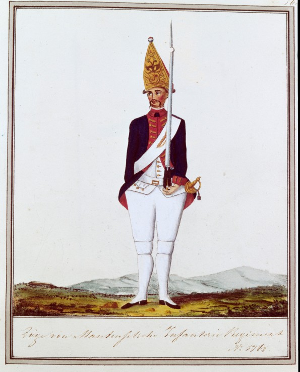 Grenadier of the Regiment "Zöge von Manteuffel" od Unbekannter Künstler