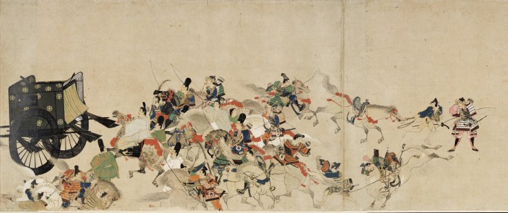 Illustrated Tale of the Heiji Civil War (The Imperial Visit to Rokuhara) 3 scroll od Unbekannter Künstler