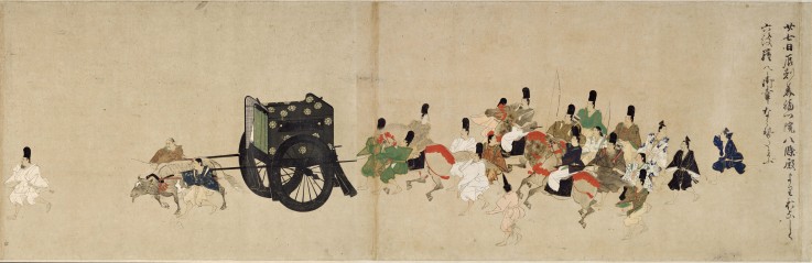 Illustrated Tale of the Heiji Civil War (The Imperial Visit to Rokuhara) 5 scroll od Unbekannter Künstler