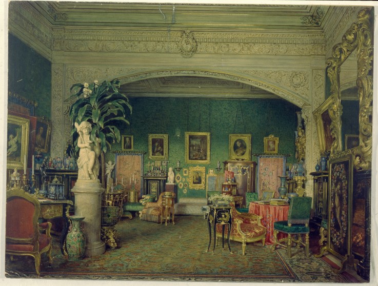 Interior of the Mariinsky Palace in Saint Petersburg od Unbekannter Künstler