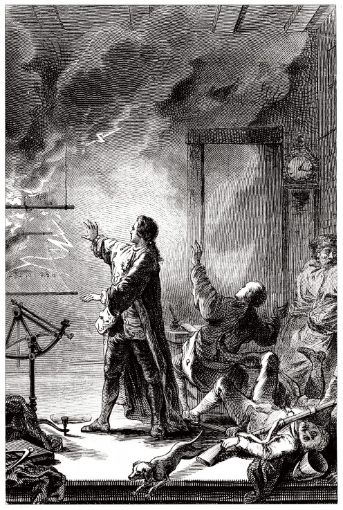 Jean-Baptiste Chappe d'Auteroche observed the transit of Venus expected on 6 June 1761 in Tobolsk in od Unbekannter Künstler
