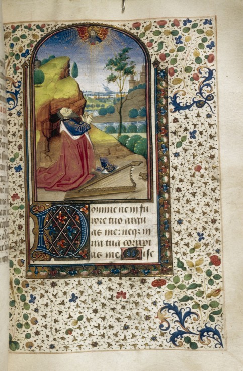 King David in prayer (Book of Hours) od Unbekannter Künstler