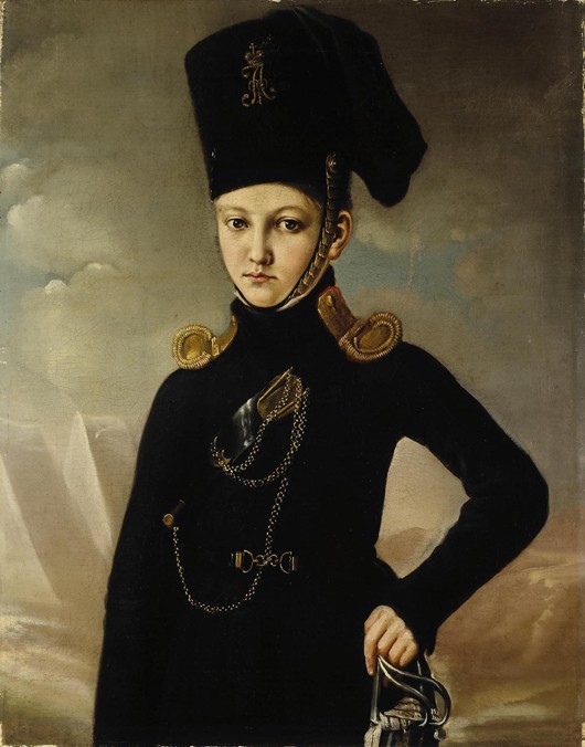 Cossack of the 1st Mounted Cossack Regiment Count M.A. Dmitriev-Mamonov od Unbekannter Künstler