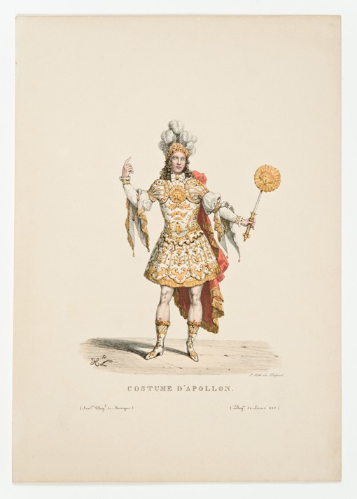 Louis XIV as Apollo in the ballet "Noces de Thétis et Pélée" in 1654 od Unbekannter Künstler