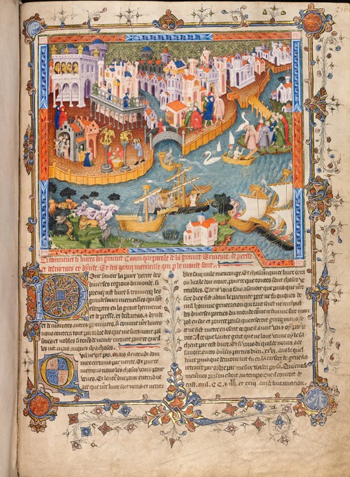 Marco Polo’s departure from Venice in 1271 (From Marco Polo’s Travels) od Unbekannter Künstler