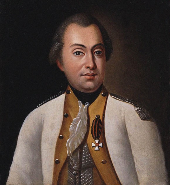 Mikhail Kutuzov in the uniform of the Lugansk Pikineer Regiment, 1788 od Unbekannter Künstler