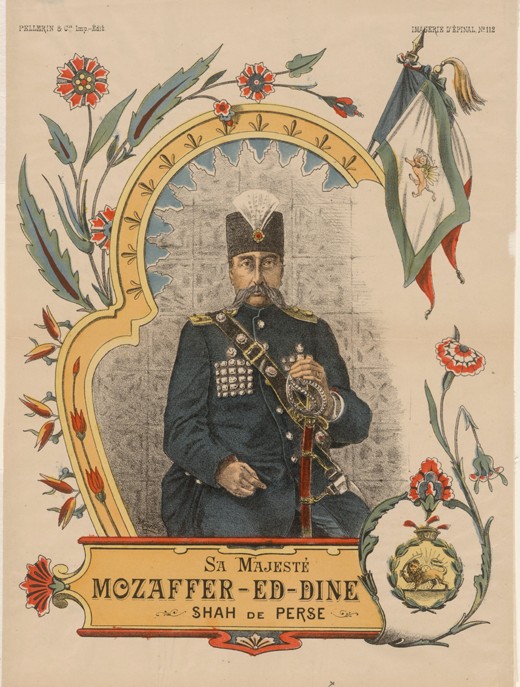 Mozaffar ad-Din Shah Qajar (1853-1907), Shahanshah of Persia od Unbekannter Künstler