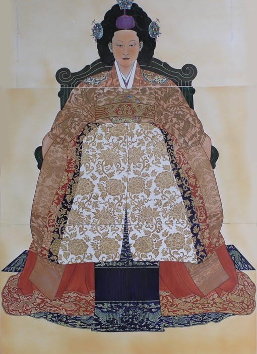 Myeongseong (1851-1895), Empress of Korea od Unbekannter Künstler