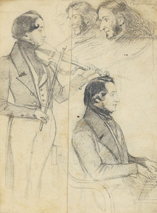 Niccolò Paganini (1782-1840) od Unbekannter Künstler