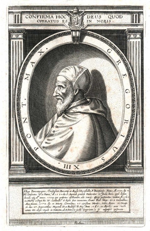 Pope Gregory XIII od Unbekannter Künstler
