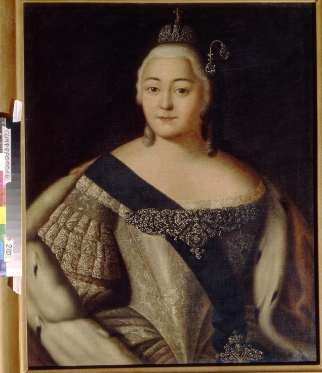 Portrait of Empress Elisabeth (1709-1762) od Unbekannter Künstler