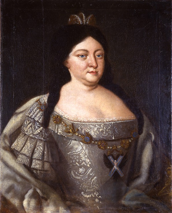 Portrait of Empress Anna Ioannovna (1693-1740) od Unbekannter Künstler