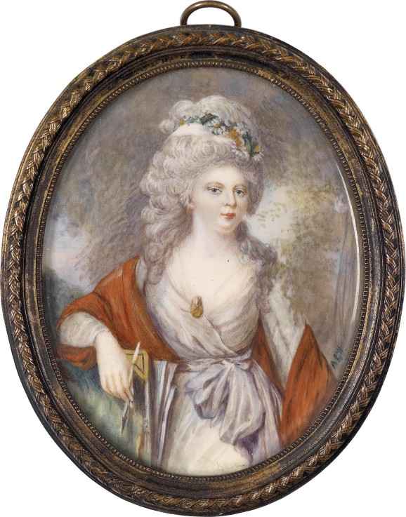 Portrait of Empress Maria Feodorovna (Sophie Dorothea of Württemberg) (1759-1828) od Unbekannter Künstler