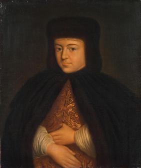 Portrait of the Tsarina Natalia Naryshkina (1651-1694), wife of tsar Alexis I of Russia