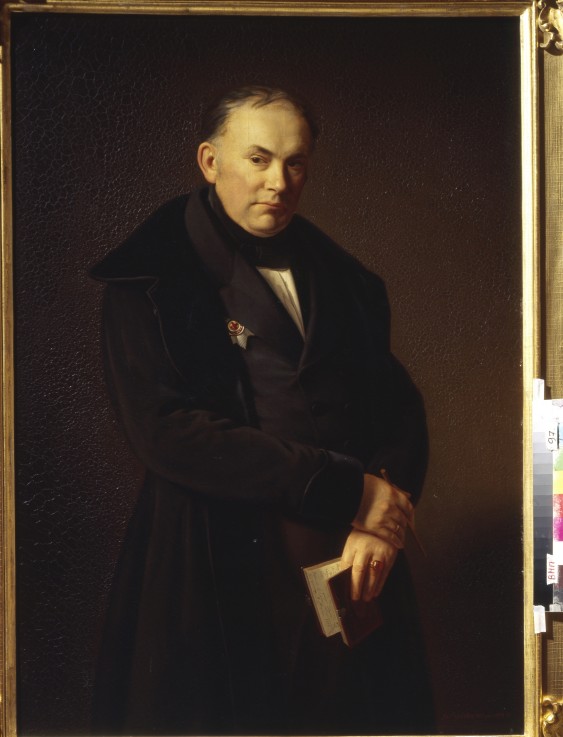 Portrait of the poet Vasily Zhukovsky (1783-1852) od Unbekannter Künstler