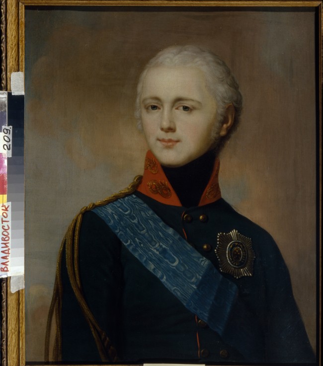 Portrait of Emperor Alexander I (1777-1825) od Unbekannter Künstler
