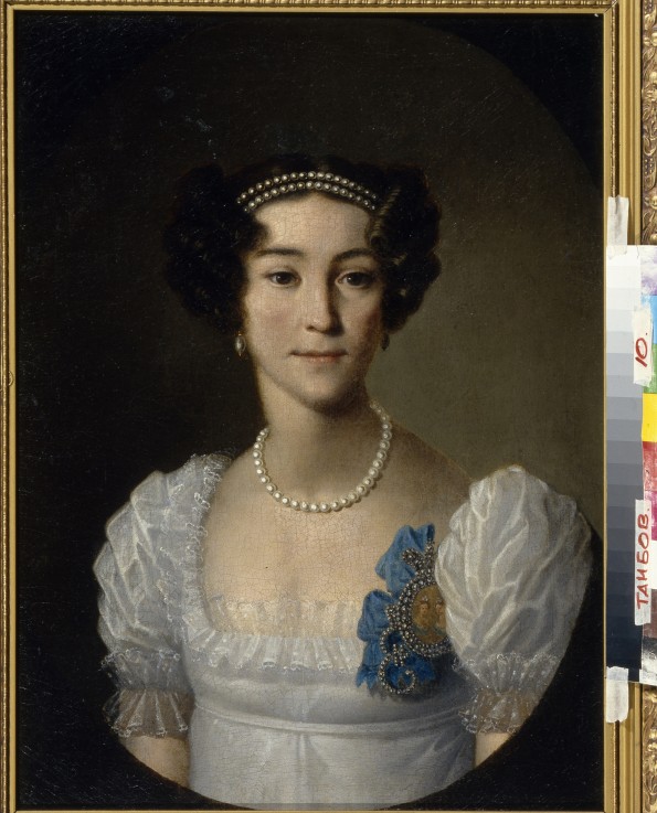 Portrait of Countess Anna Alexeyevna Orlova of Chesma (1785-1848) od Unbekannter Künstler