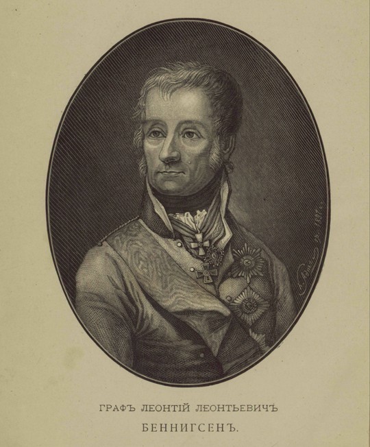 Portrait of Count Levin (Leonty) August Theophil von Bennigsen (1745-1826) od Unbekannter Künstler