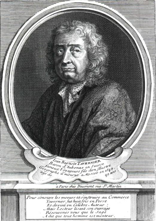 Portrait of Jean Baptiste Tavernier od Unbekannter Künstler