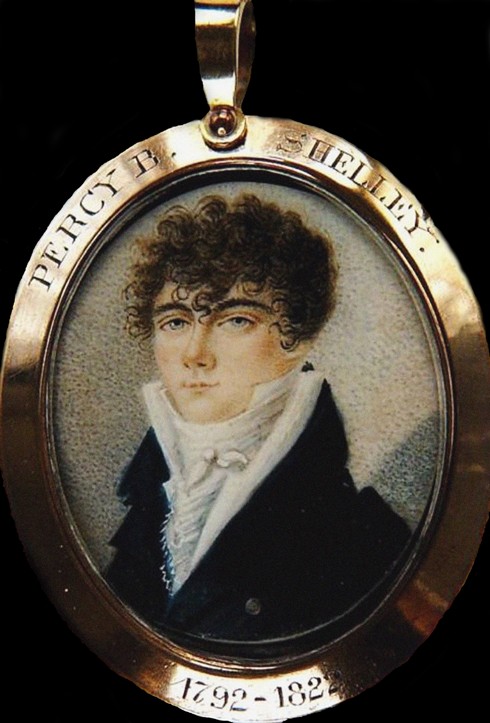 Portrait of the poet Percy Bysshe Shelley (1792-1822) od Unbekannter Künstler