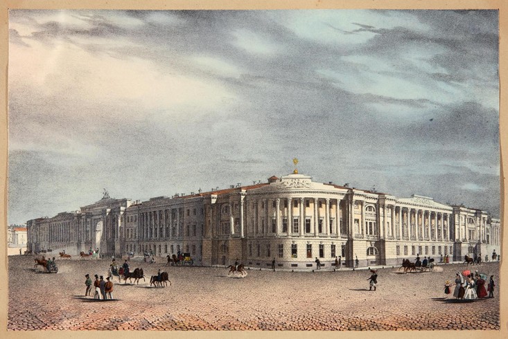 The Senate and Synod Buildings in Saint Petersburg od Unbekannter Künstler