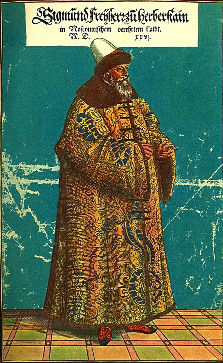 Siegmund von Herberstein in Russian Dress (Illustration from the "Notes on Muscovite Affairs") od Unbekannter Künstler
