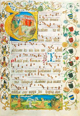 Leaf from Antiphonary for Elisabeth von Gemmingen