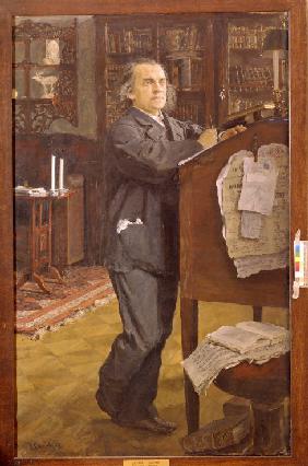 Portrait of the composer Alexander Serov (1820-1871)