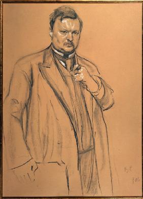 Portrait of the composer Alexander Glazunov (1865-1936)