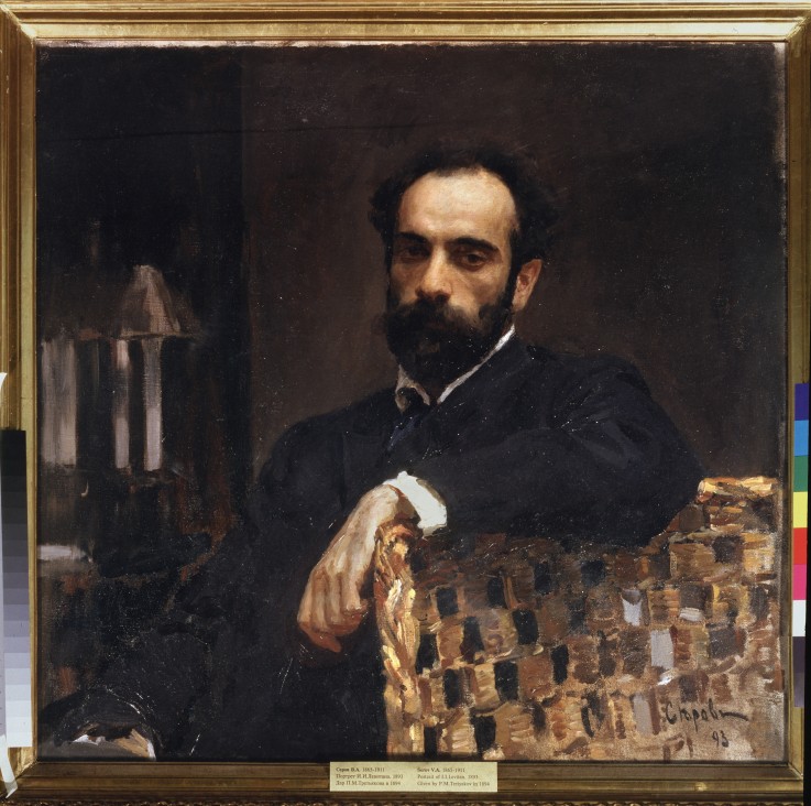Portrait of the artist Isaac Levitan (1861-1900) od Valentin Alexandrowitsch Serow