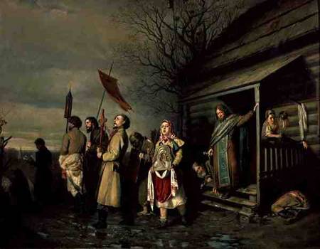 Easter Procession od Vasili Grigorevich Perov