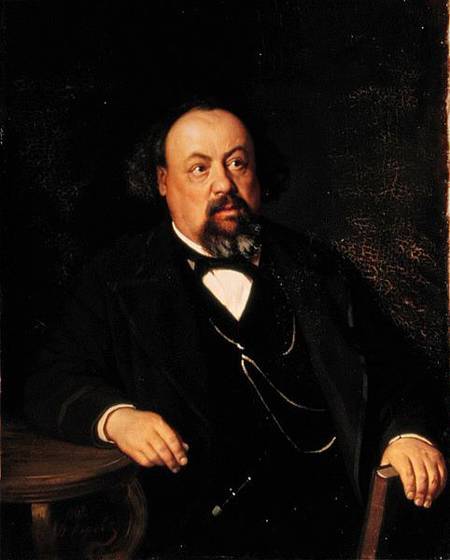 Portrait of Alexey Fiofilaktovich Pisemsky (1821-81) od Vasili Grigorevich Perov