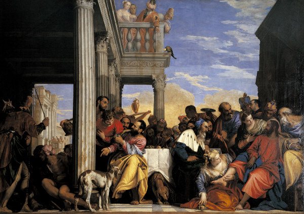 Veronese / Banquet at the House of Simon od Veronese, Paolo (eigentl. Paolo Caliari)