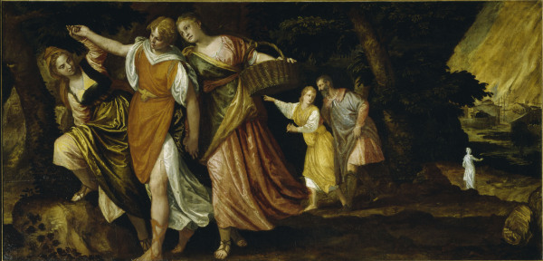 Veronese / Lot and his daughter od Veronese, Paolo (eigentl. Paolo Caliari)