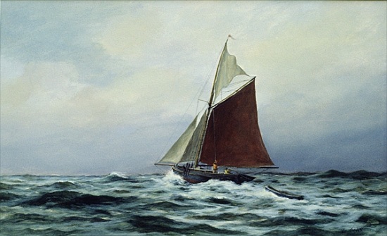 Making sail after a blow od Vic  Trevett