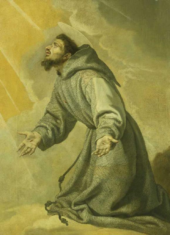 Der Heilige Franziskus empfängt die Stigmata. od Vicente Carducho