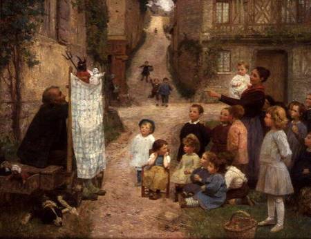 The Puppet Show od Victor Gabriel Gilbert