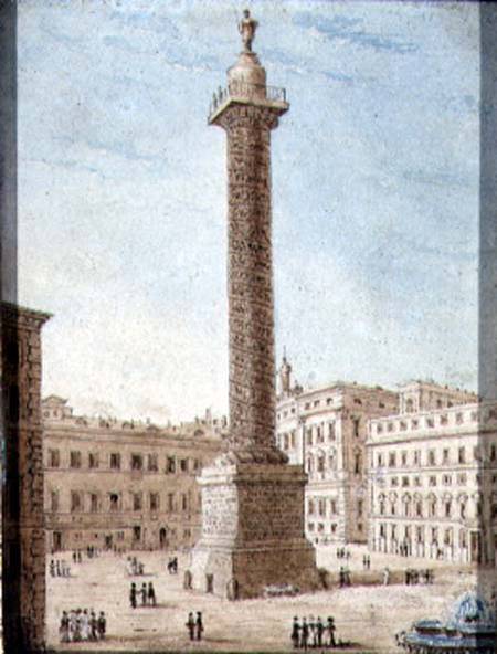 The Column of Marcus Aurelius, Rome  on od Victor Jean Nicolle