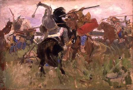 Battle between the Scythians and the Slavonians od Victor Mikhailovich Vasnetsov