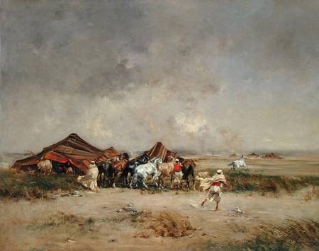 Arab Encampment od Victor-Pierre Huguet