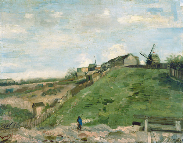 The hill of Montmartre with stone quarry od Vincent van Gogh