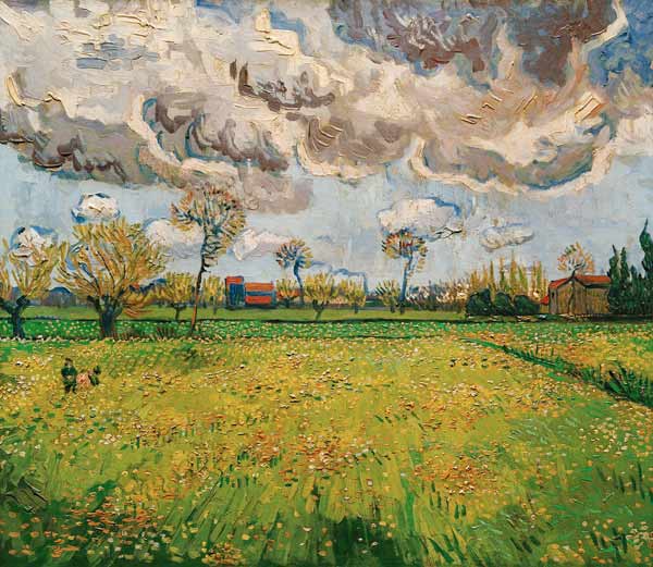 V.van Gogh, Meadow (Arles) /Paint./1889 od Vincent van Gogh