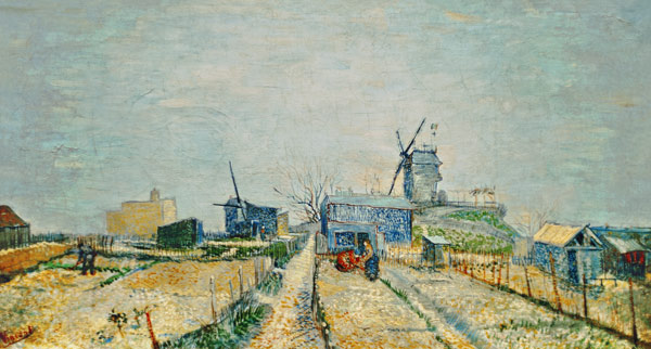 Montmartre-Gärtchen in winter od Vincent van Gogh