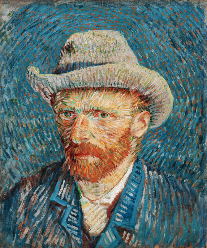 Self Portrait with Grey Hat od Vincent van Gogh