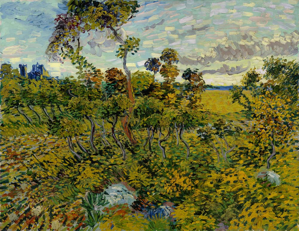 Sunset at Montmajour od Vincent van Gogh
