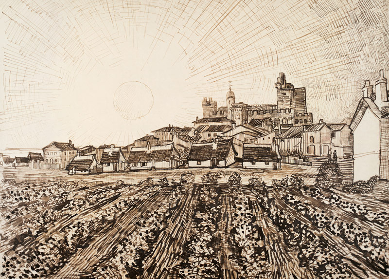 View of Saintes-Maries od Vincent van Gogh