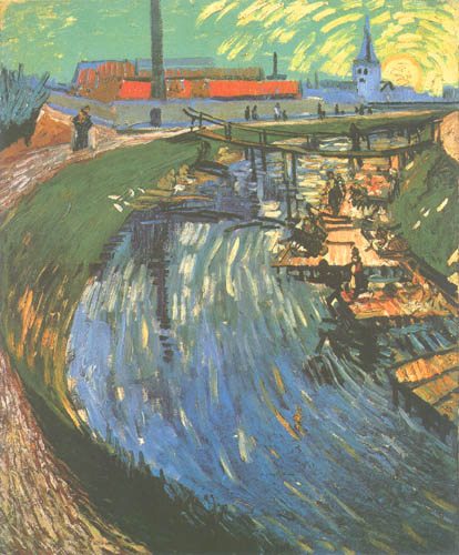 The channel of La Roubine you Roi od Vincent van Gogh